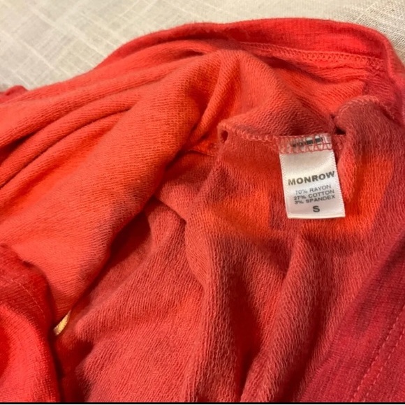 NWOT Monrow Supersoft Shirred Waist Dress - S / NECTAR - Picture 6 of 9